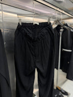 Antioch - Men’s Relaxed Fit Drawstring Trousers in Onyx Black