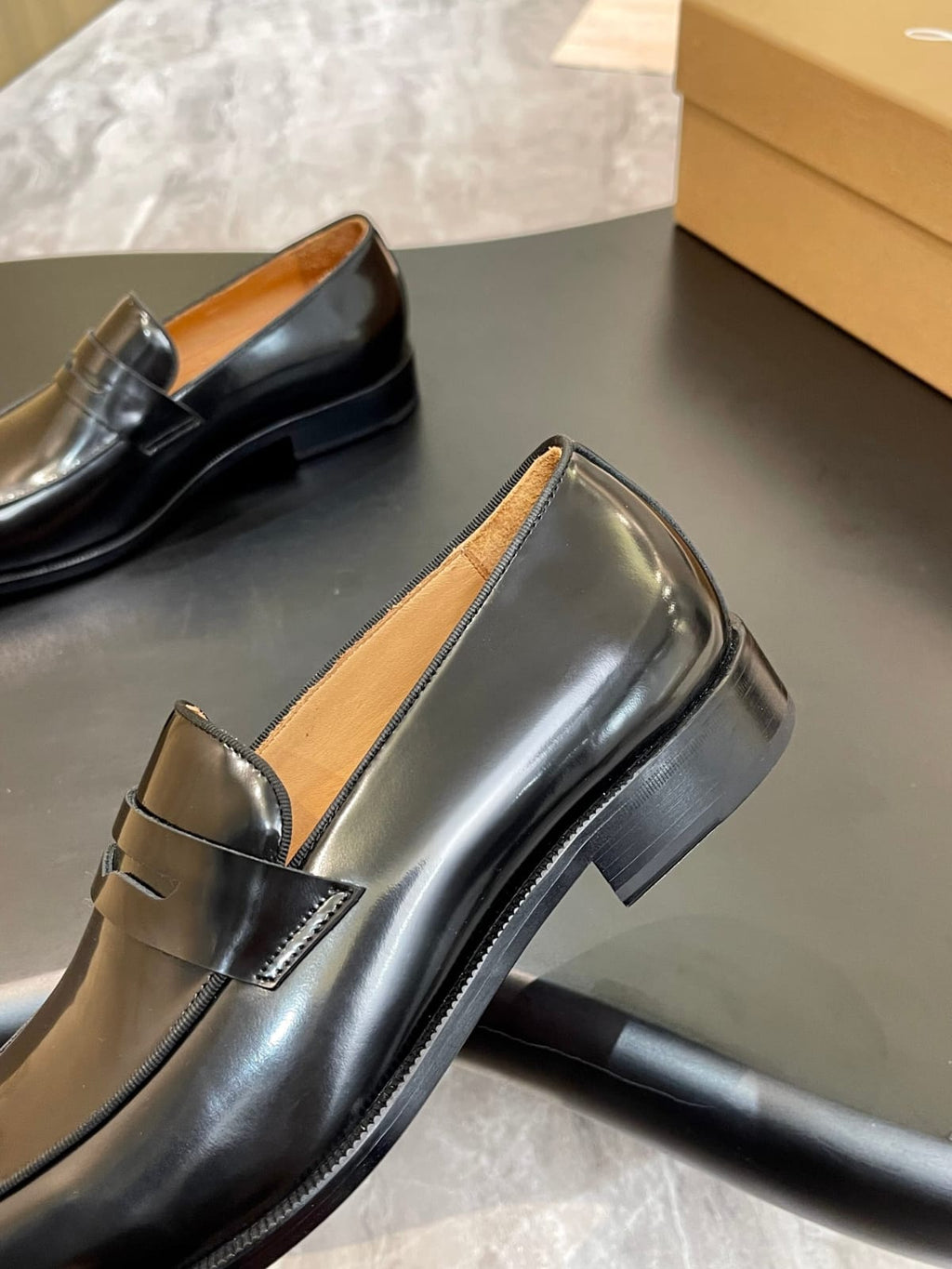 Christian Louboutin - Penny No Back Black Calf Leather Loafers
