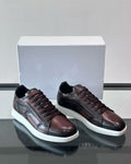Berluti - Venezia Leather Sneaker with Burnished Burgundy Patina