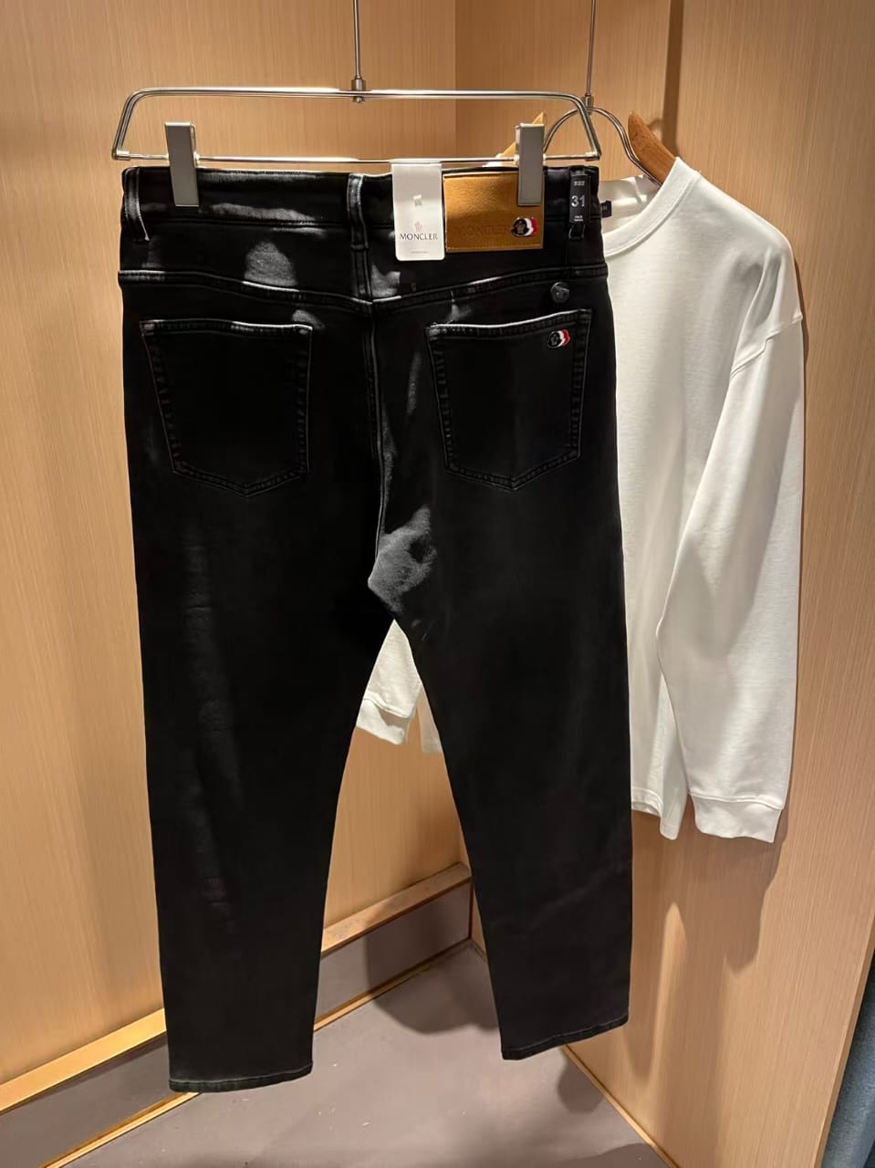 Moncler - Premium Slim Fit Jeans in Deep Black Wash