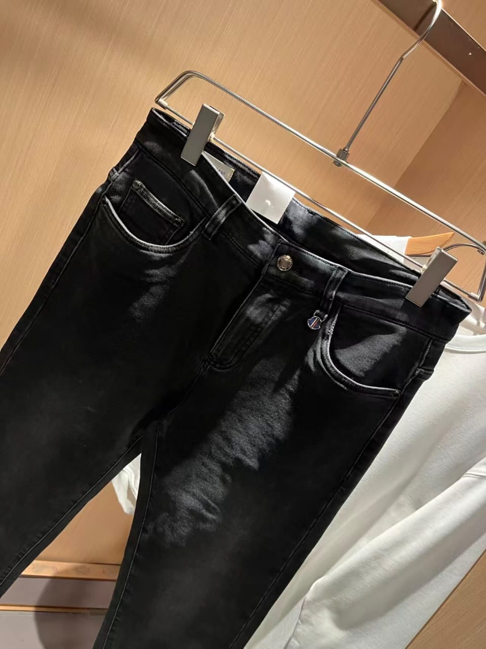 Moncler - Premium Slim Fit Jeans in Deep Black Wash