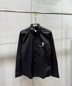 AMI Paris - Ami de Cœur Black Long Sleeve Shirt