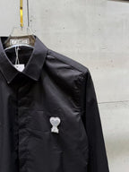 AMI Paris - Ami de Cœur Black Long Sleeve Shirt