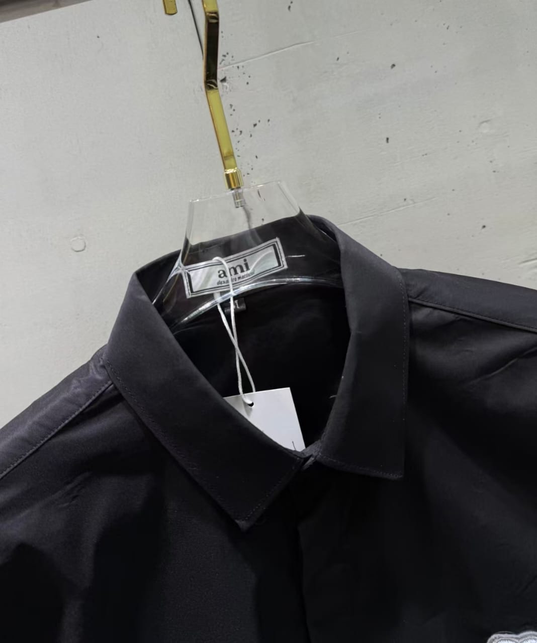 AMI Paris - Ami de Cœur Black Long Sleeve Shirt