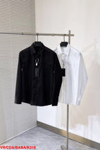 Versace - Men's Black Collar Button-Down Shirt