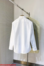Versace - Men's White Collar Button-Down Shirt