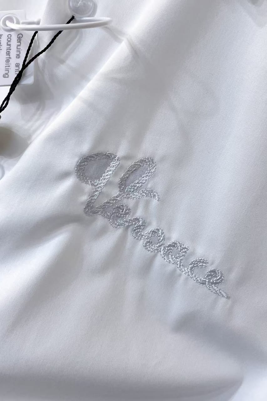 Versace - Men's White Collar Button-Down Shirt