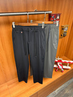 Tom Ford - Black Technical Hybrid Drawstring Track Pants