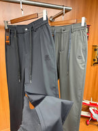 Tom Ford - Black Technical Hybrid Drawstring Track Pants