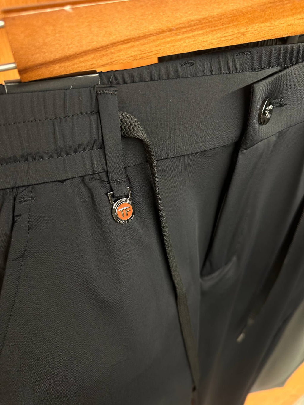 Tom Ford - Black Technical Hybrid Drawstring Track Pants