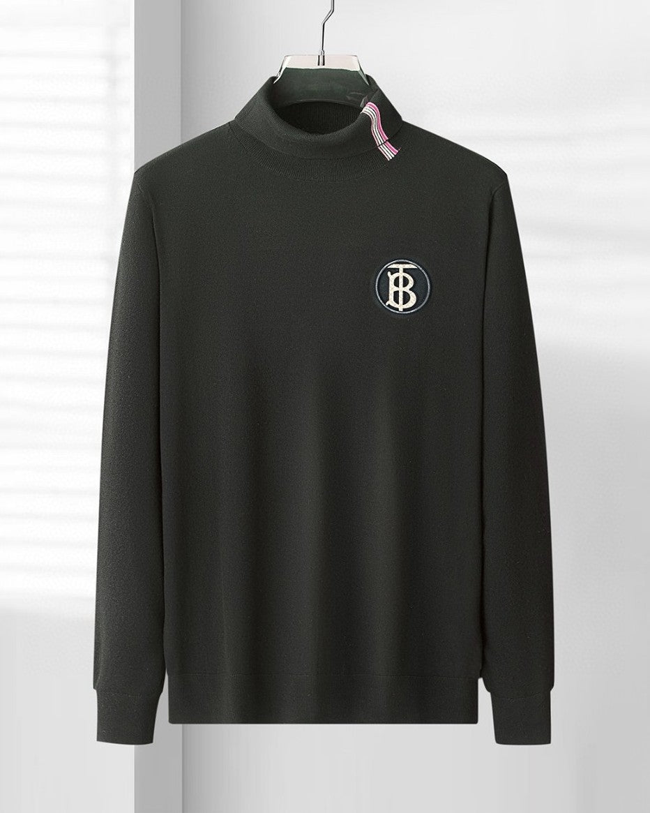Burberry - TB Black Turtleneck Sweater