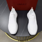 Bally - White Slip-On Knit Sneaker