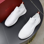 Bally - White Slip-On Knit Sneaker