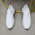 Bally - White Slip-On Knit Sneaker