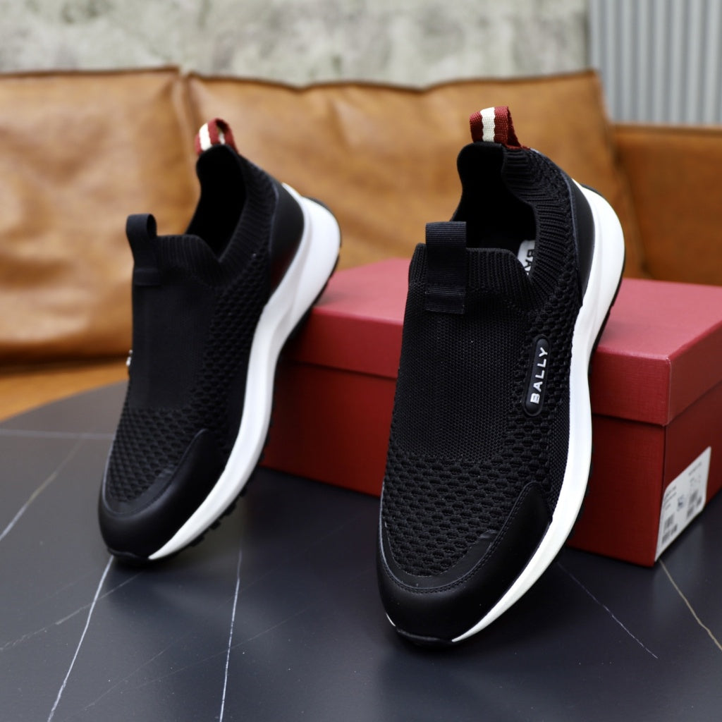 Bally - Black Slip-On Sneakers