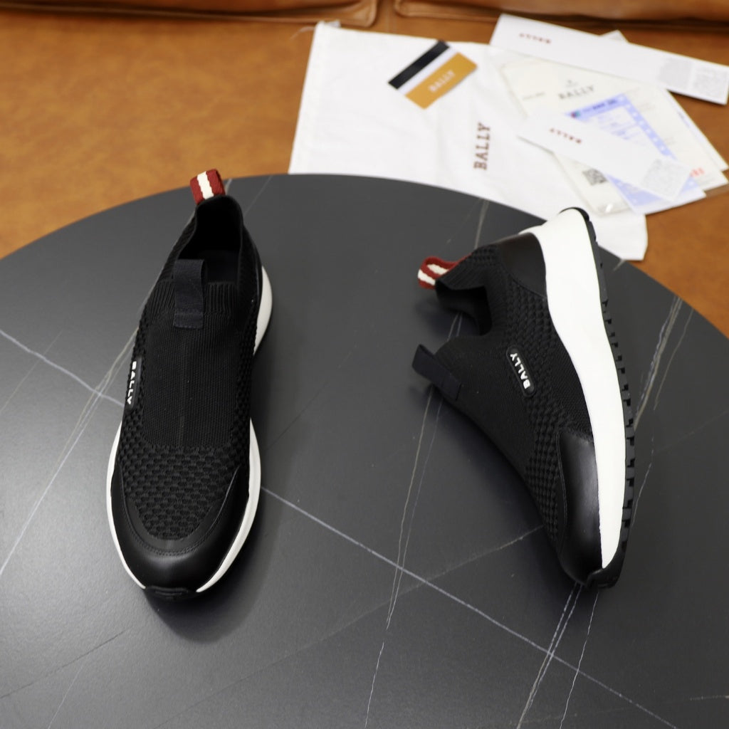 Bally - Black Slip-On Sneakers