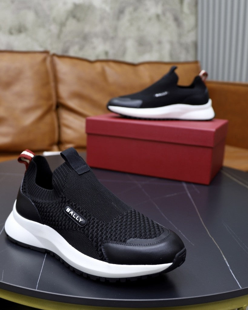 Bally - Black Slip-On Sneakers