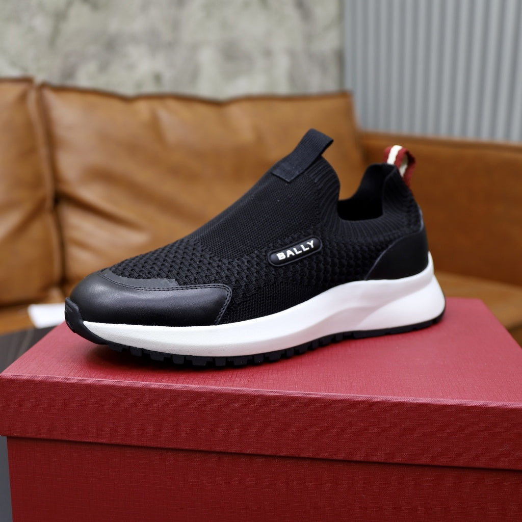 Bally - Black Slip-On Sneakers