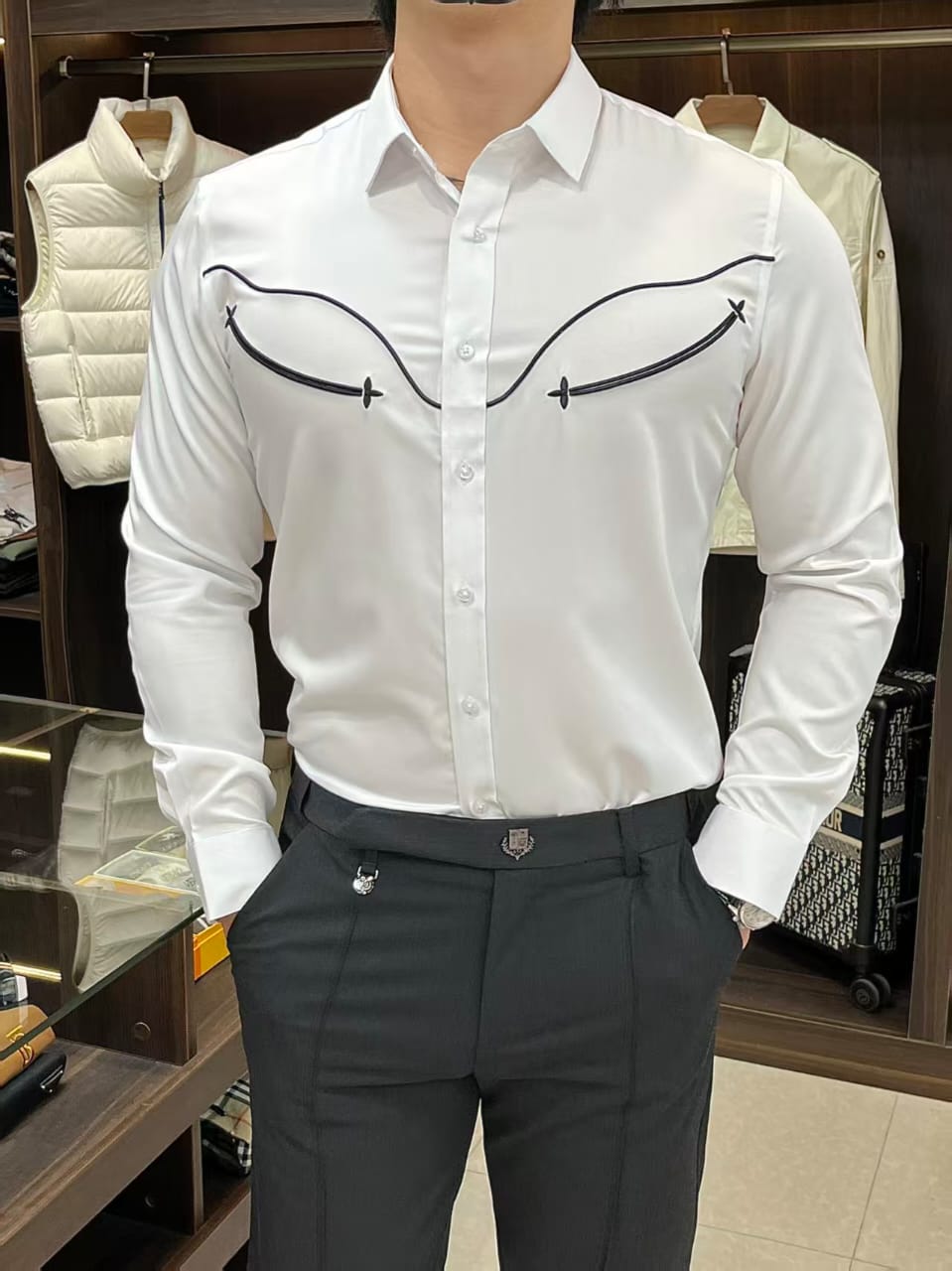 Louis Vuitton - Signature X-Smile White Shirt