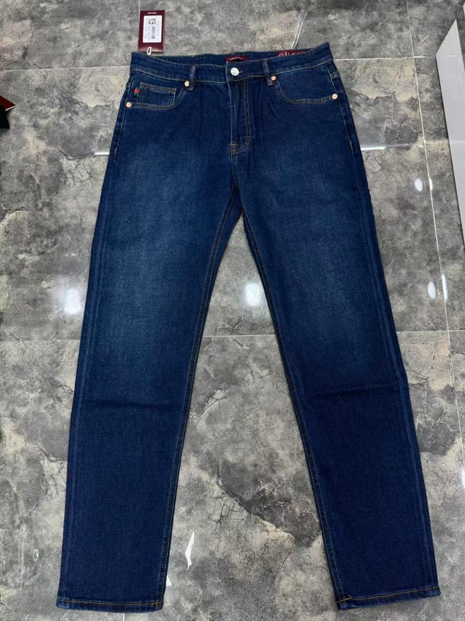 Gucci - Regular Fit Dark Denim Jeans