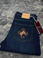 Gucci - Regular Fit Dark Denim Jeans