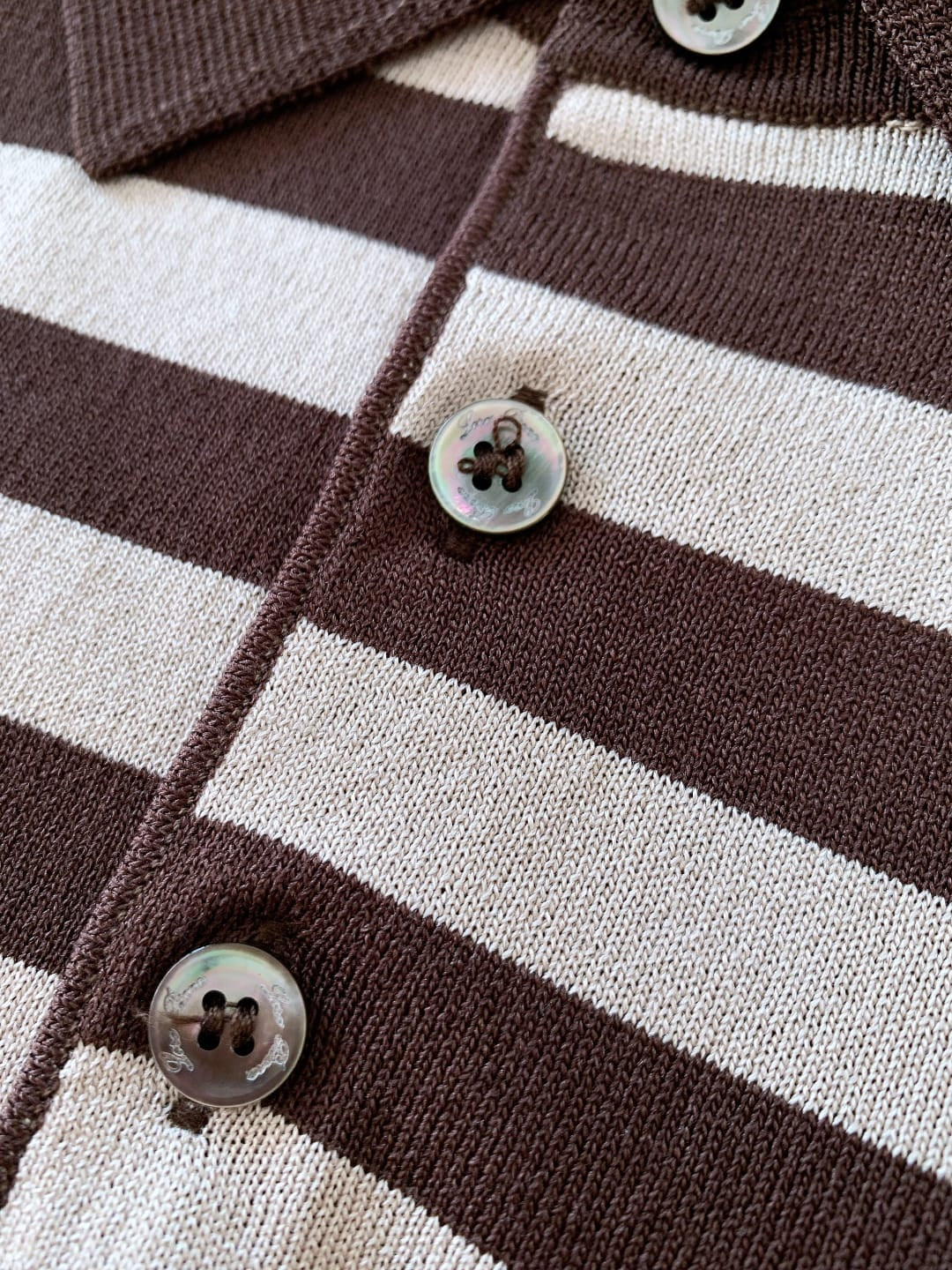 LORO PIANA - Striped Silk and Cotton Knit Polo Shirt