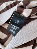 LORO PIANA - Striped Silk and Cotton Knit Polo Shirt