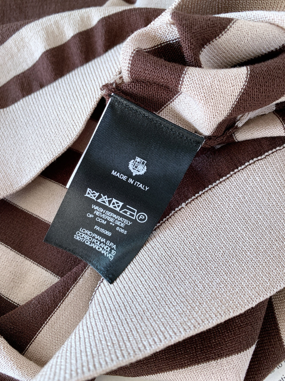 LORO PIANA - Striped Silk and Cotton Knit Polo Shirt