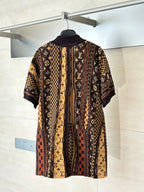 LOUIS VUITTON - Monogram Damier 3D Textured Knit Polo