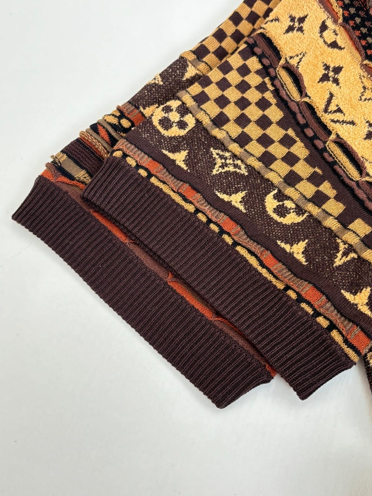 LOUIS VUITTON - Monogram Damier 3D Textured Knit Polo