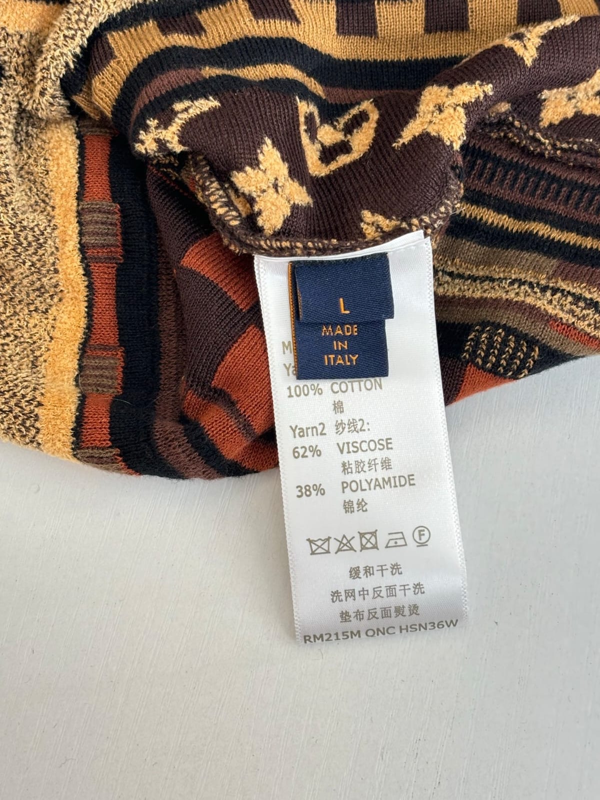 LOUIS VUITTON - Monogram Damier 3D Textured Knit Polo