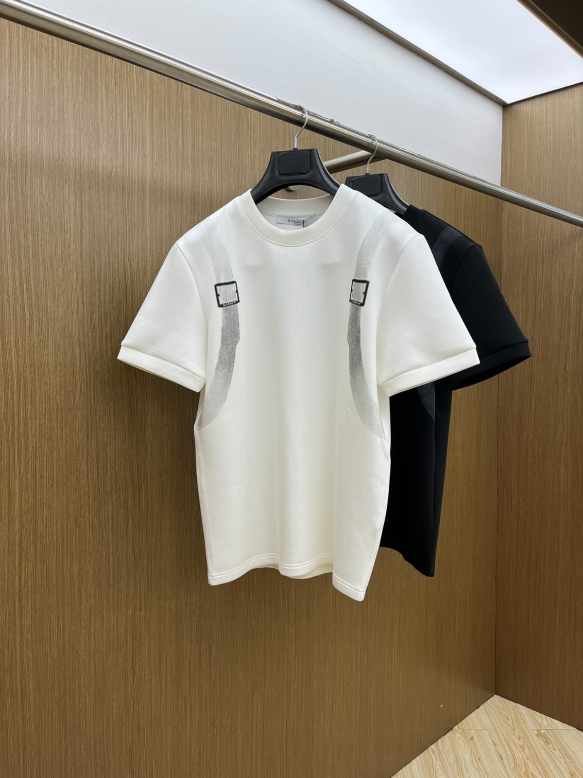 GIVENCHY - Trompe-L'œil Harness Graphic T-Shirt in Optic White