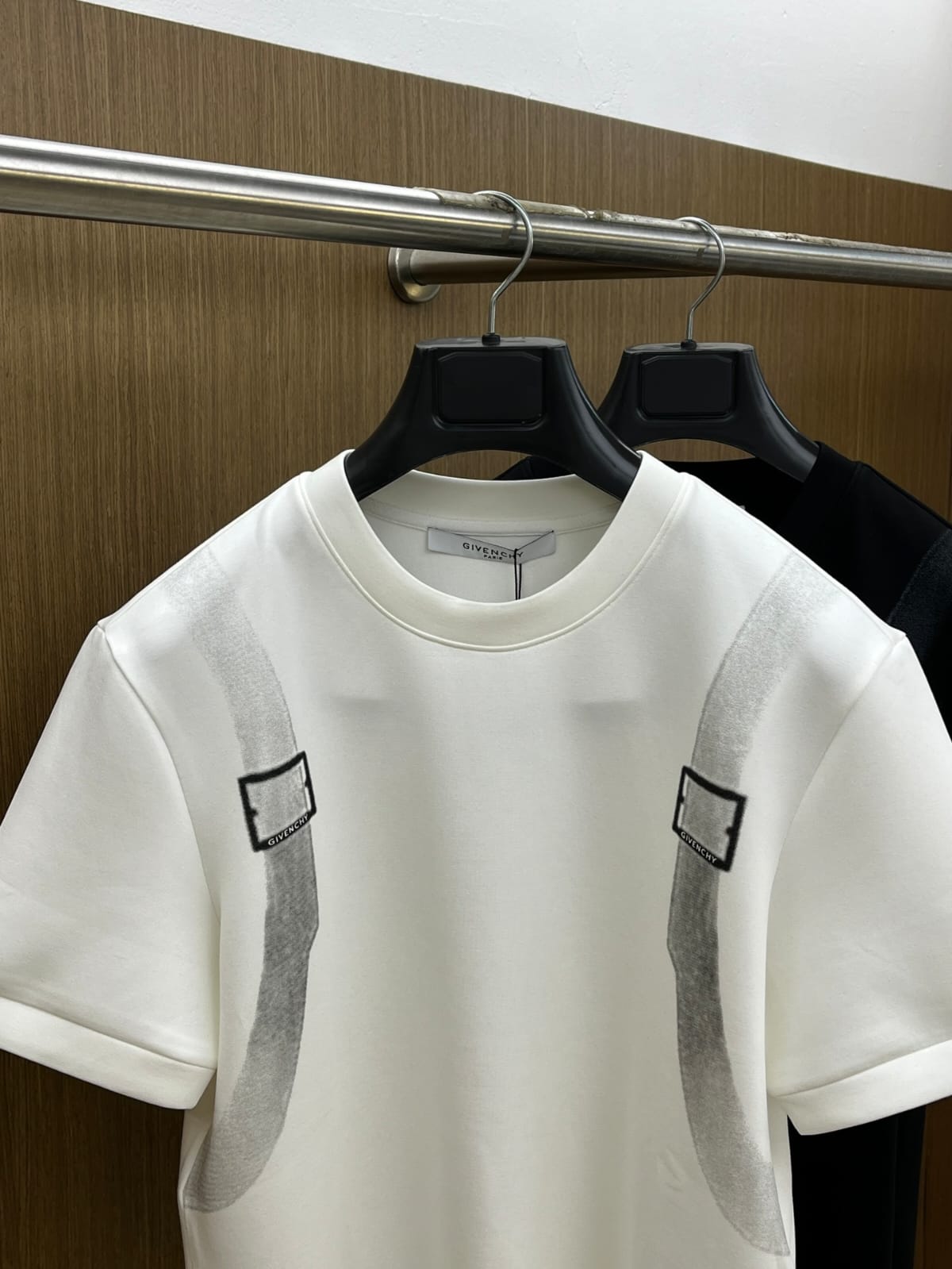 GIVENCHY - Trompe-L'œil Harness Graphic T-Shirt in Optic White