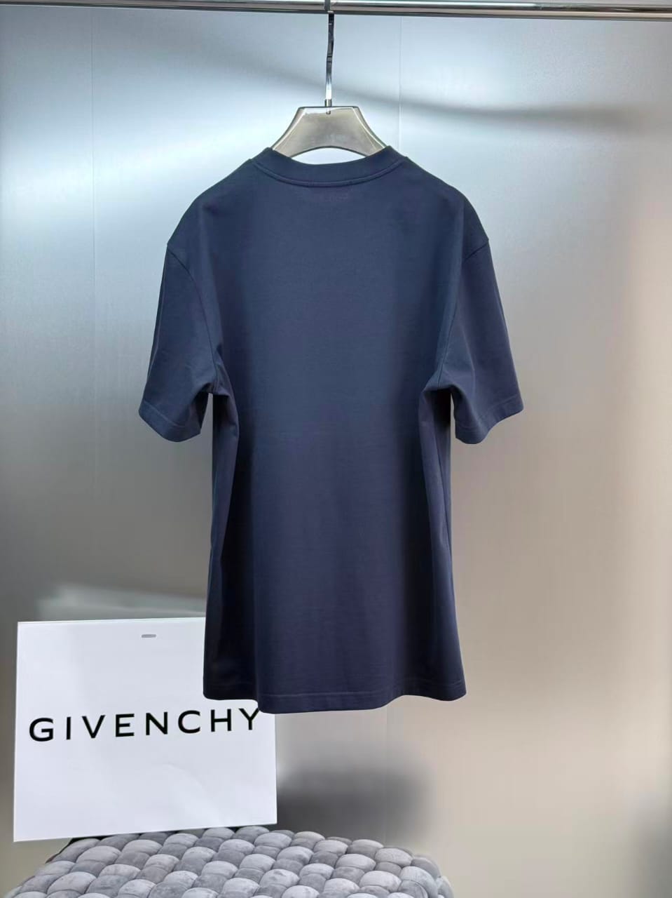 Givenchy - Blurred Graphic T-Shirt in Navy Blue