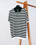 Loro Piana - Striped Silk & Cotton Knit Polo Shirt