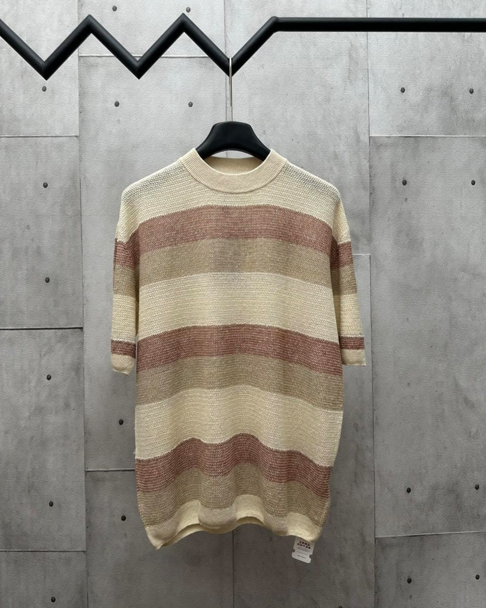 Loro Piana - Striped Open-Knit Silk & Cashmere T-Shirt