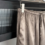 The Row Textured Silk-Blend Track Trousers – Antique Bronze