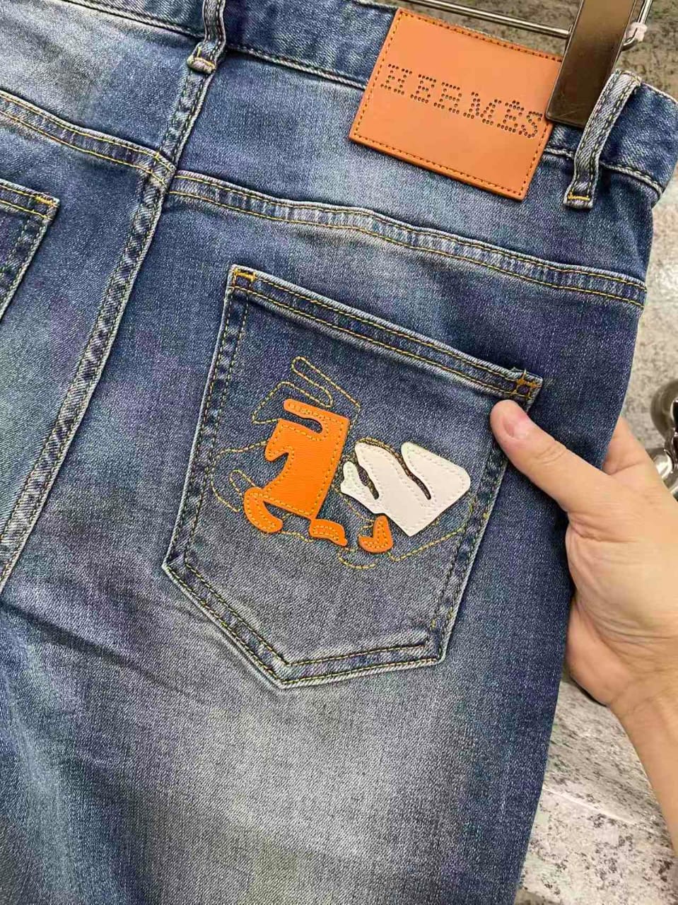 Hermès - Classic Slim-Straight Denim Jeans in Vintage Wash