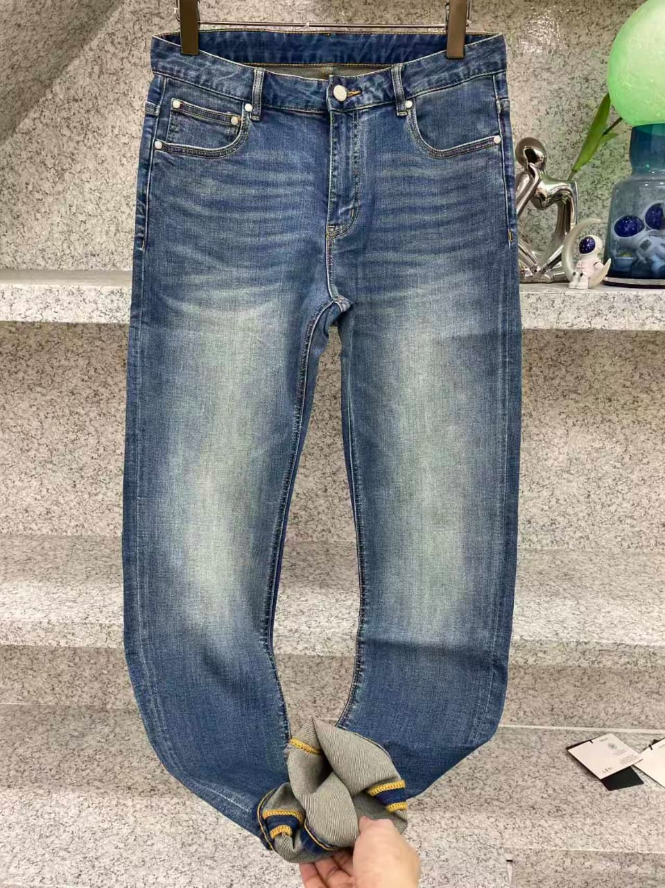 Hermès - Classic Slim-Straight Denim Jeans in Vintage Wash