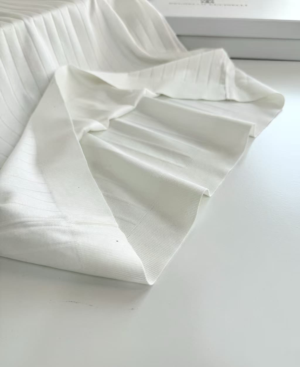 Brunello Cucinelli - Ribbed Cotton-Silk Henley in Optical White