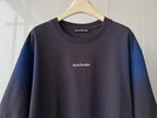 Acne Studios - Oversized Spray-Print Tee in Anthracite/Cobalt