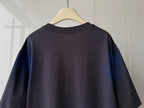 Acne Studios - Oversized Spray-Print Tee in Anthracite/Cobalt