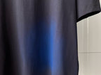 Acne Studios - Oversized Spray-Print Tee in Anthracite/Cobalt