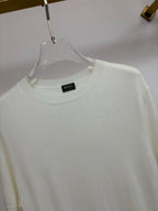 ZEGNA - Luxury Silk-Cotton Short-Sleeved Knit in Off-White