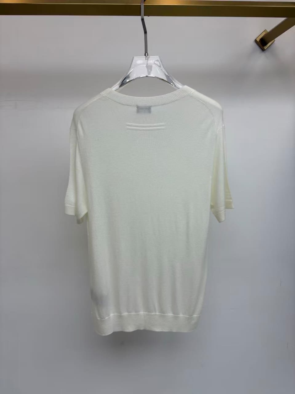 ZEGNA - Luxury Silk-Cotton Short-Sleeved Knit in Off-White