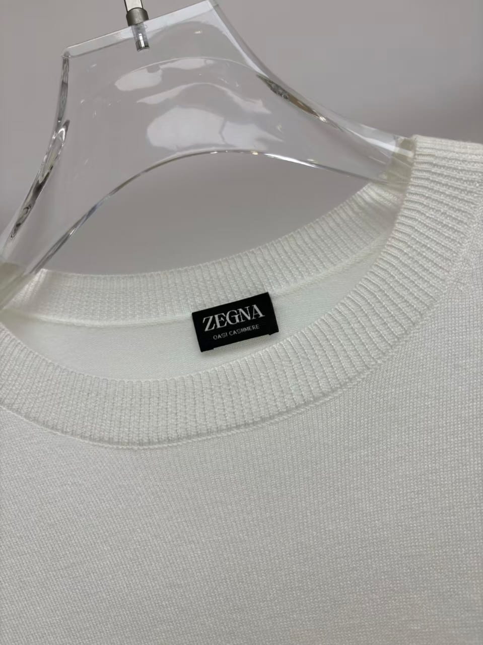 ZEGNA - Luxury Silk-Cotton Short-Sleeved Knit in Off-White