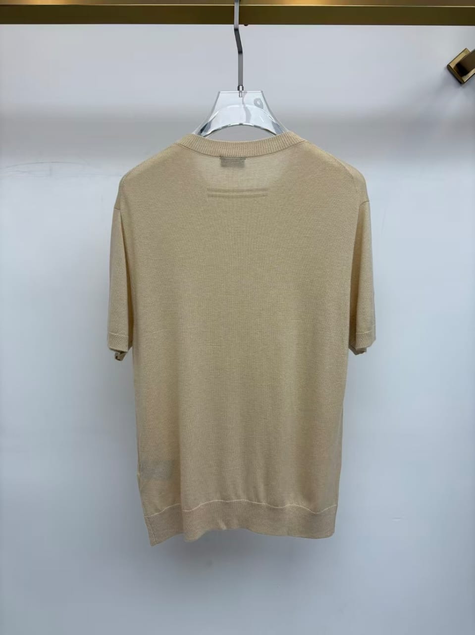 ZEGNA - Ultra-Fine Cotton-Cashmere Short-Sleeved Knit in Camel