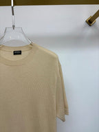 ZEGNA - Ultra-Fine Cotton-Cashmere Short-Sleeved Knit in Camel