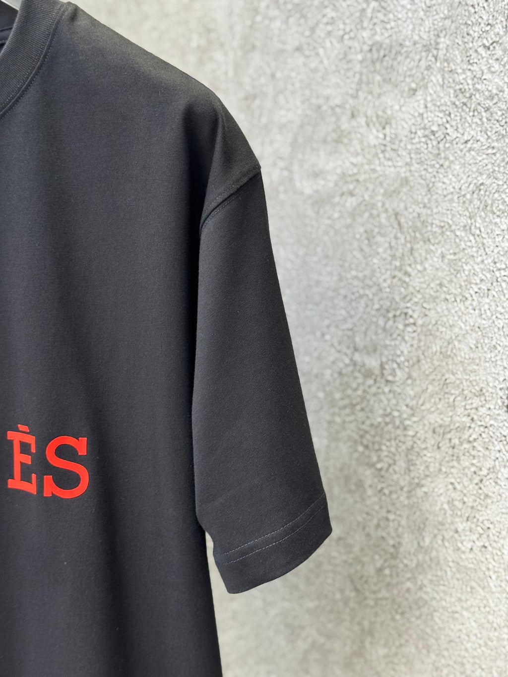 Hermès - Embroidered "H" Logo Cotton T-Shirt - Black & Signature Orange
