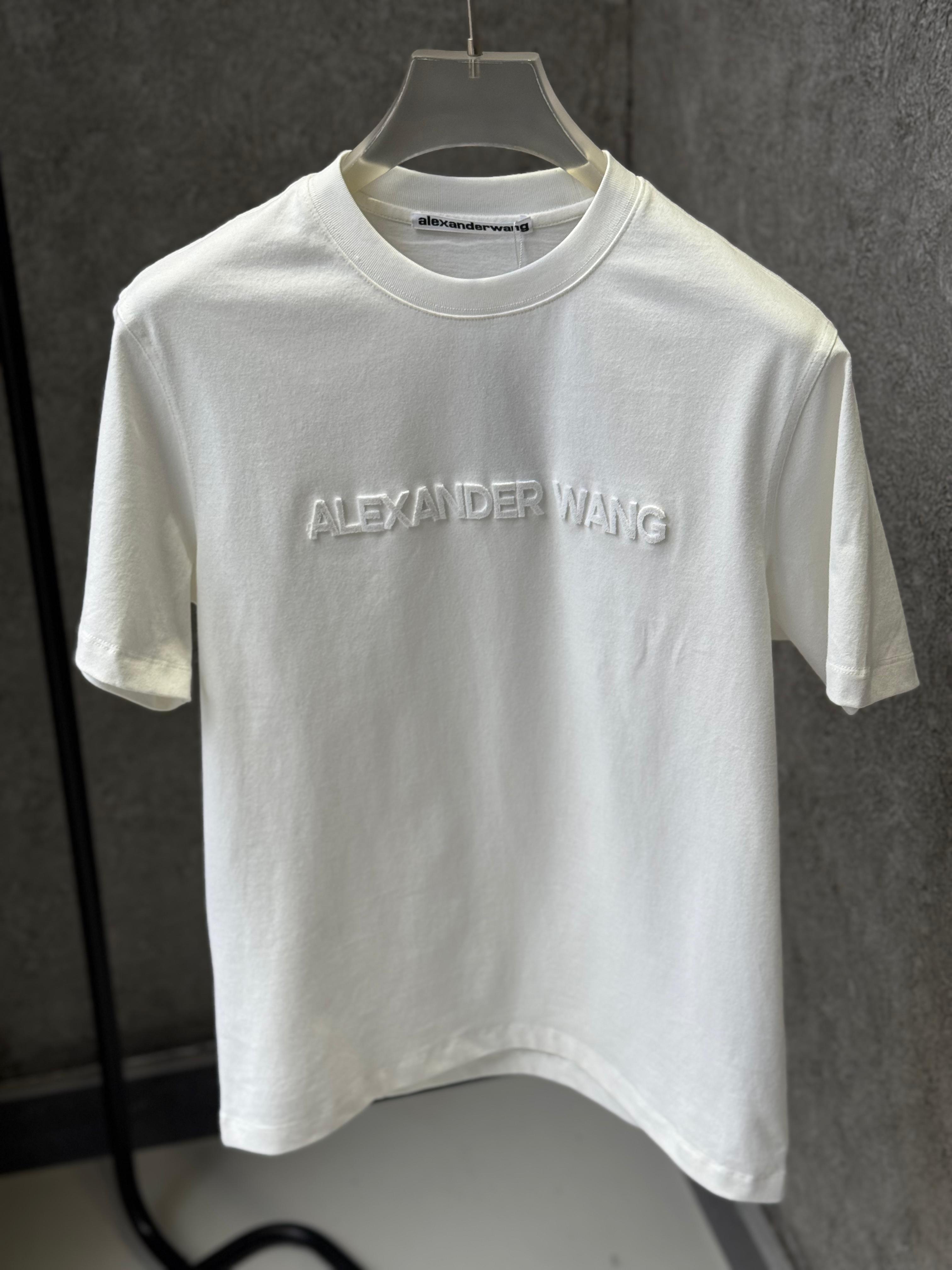 Alexander Wang - Puff-Logo Essential T-Shirt - Optic White